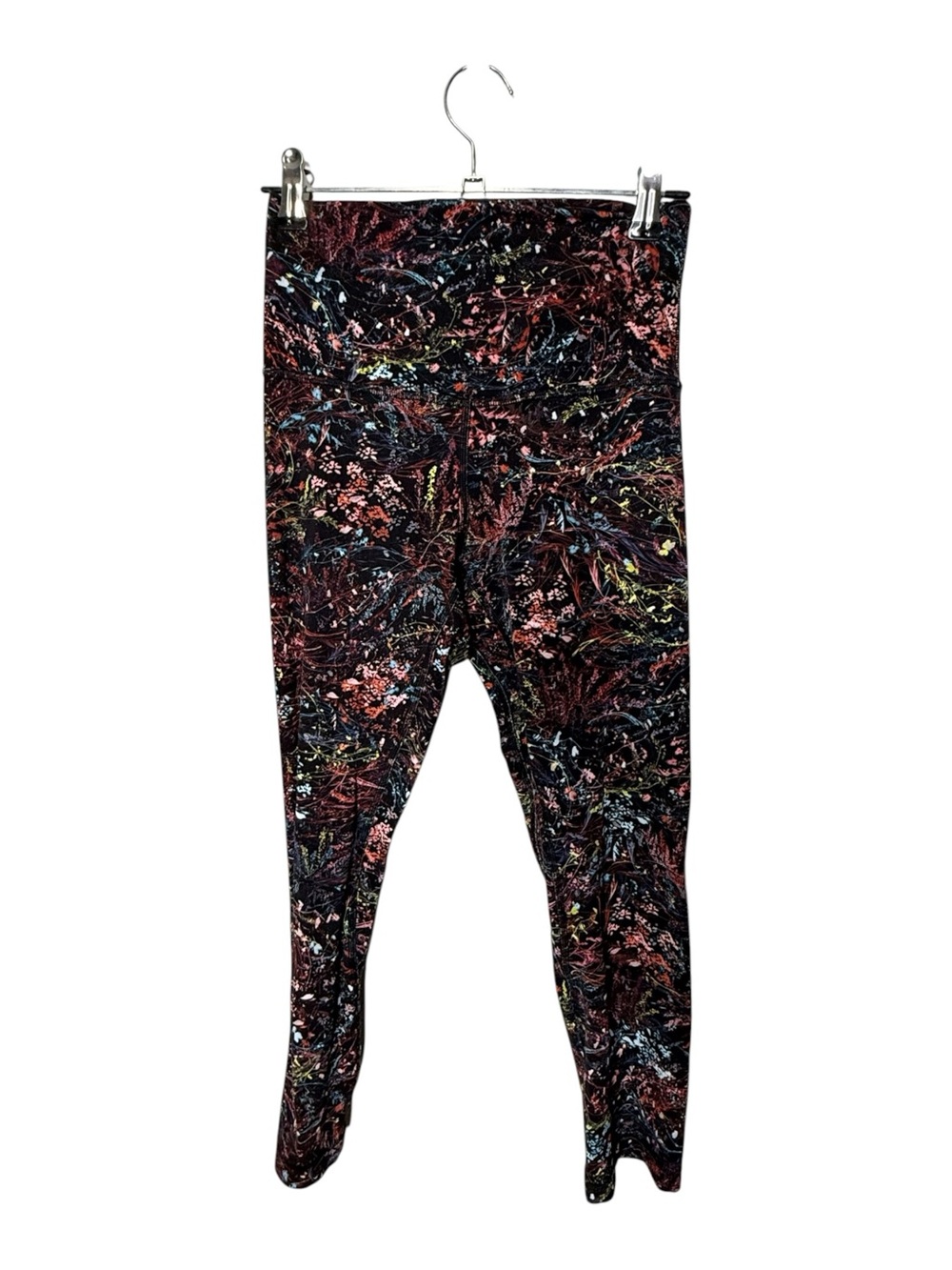 Lululemon Black Multicolor Floral Align High Rise Leggings Size 4
Description: